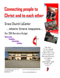 Grace Church LaCenter, KY Narrative Budget